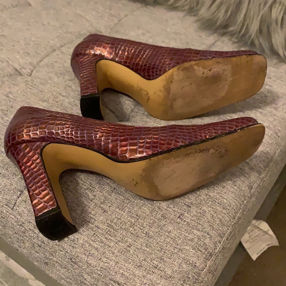 Vintage IMAGES made in Spain, leather heels size 6 - Picture 5 of 7